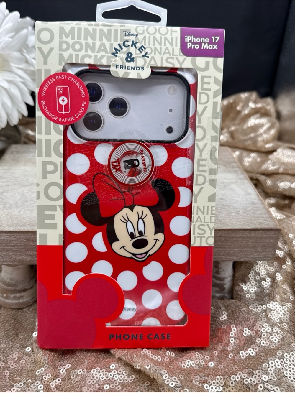 Disney Skinnydip Minnie Mouse Red Polka Dot iPhone 17 Pro Max Case